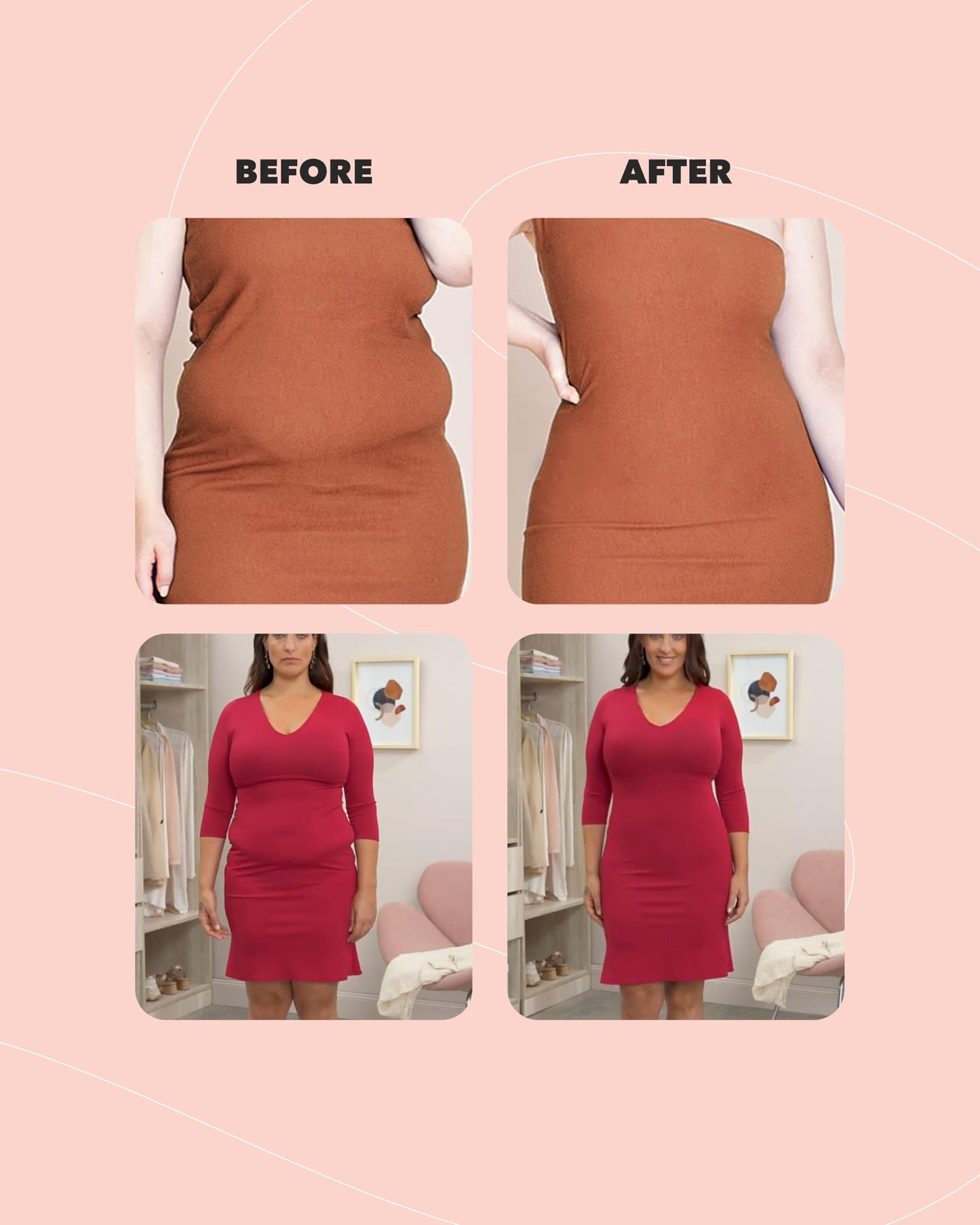 SHAPERMINT Shapewear for Women - High-Waisted Shapewear Tummy Control Shorts, Faja Body Shaper, Underwear for Women