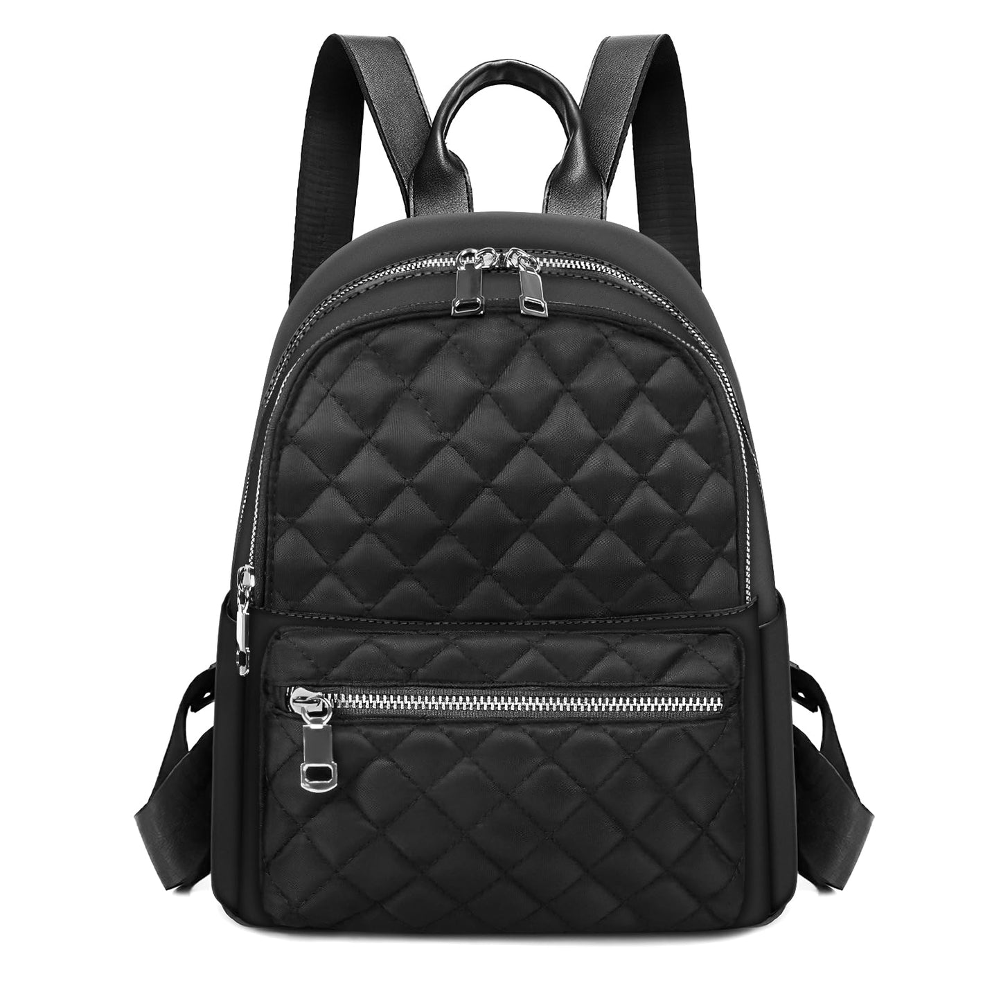 Aucuu Backpack for Women, Lightweight Nylon Casual Rucksack, Small Daypack School Bag, Quilted Trendy Backpack, Anti-Theft Travel backpack for Women
