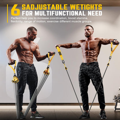 KUZARO Heavy Resistance Bands for Working Out, 300lbs/360lbs Heavy Exercise Bands with Handles, Resistance Bands for Men, Weight Bands Set for Muscle Training, Strength, Yoga, Home Workout Equipment