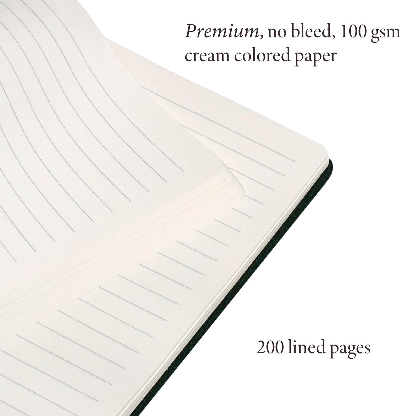 ANECDOTE. Lined Journal Notebook, 192 Pages, A5 size: 8.3" x 5.4", Thick 100 GSM Paper, Ruled, Hardcover. Journal for Women and Men, Perfect Notebook for School, Work and Travel (Olive Green)