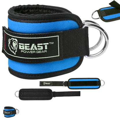 Beastpowergear ankle strap for cable (Blue, Single)