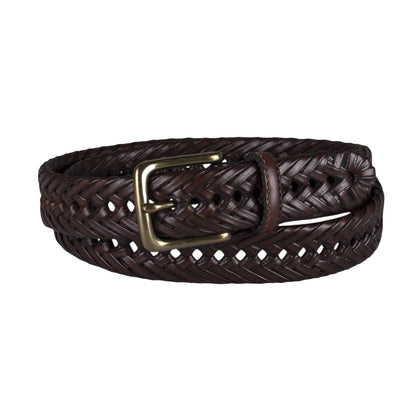 Tommy Hilfiger Men's Braided Belt, Tan, 32