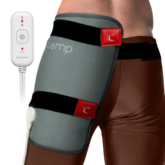 Comfytemp Hip Heating Pad for Hip Sciatica Pain Relief Brace, Birthday Christmas Gift for Mom Women Wife Men Dad, FSA Eligible Lower Back Thigh Buttock Electric HSA Heat Pad Hot Physical Therapy(L/XL)