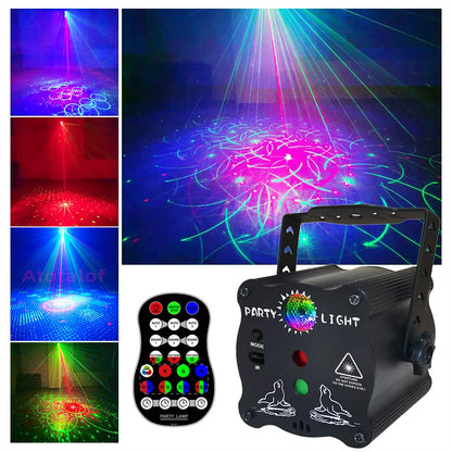 bubusan 2-in-1 Disco Ball Party Lights with Remote, Sound Activated LED Strobe Light for Parties, USB Powered DJ Disco Light Projector for Room Decor, Glow Party Supplies, Birthday, Christmas, Club
