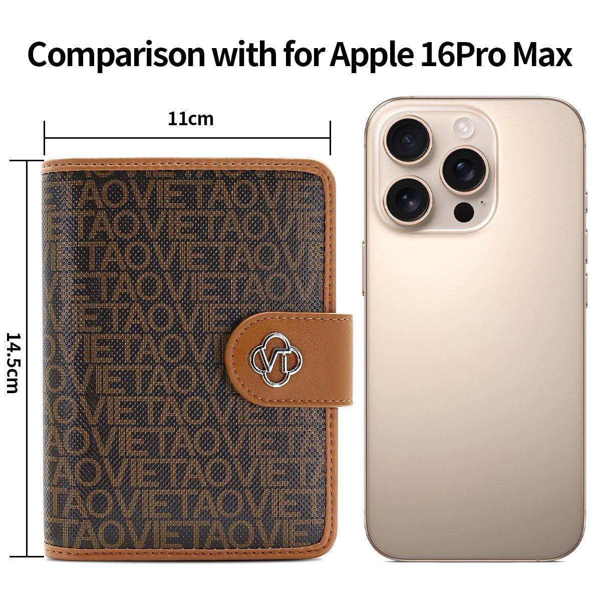 XIMAND Passport Holder Wallet Bag with AirTag Holder, Card Slots and Passport Solt Ticket Cash Solt, Photo Solt Sim Card Pen Slot.Brown