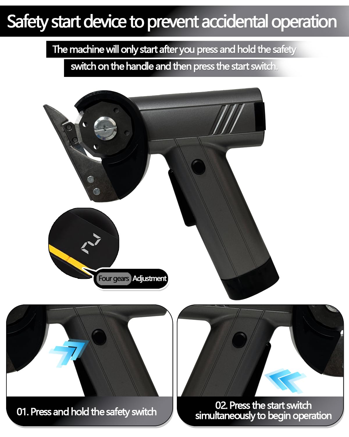 WOZADDI Cordless Electric Cardboard Cutter: 4.2V Brushless Motor Rechargeable LED Display Cardboard Cutting with 2 Blades LED Light Easy and Safe Cutting - Office Tailors Handmade Crafts and Warehouse