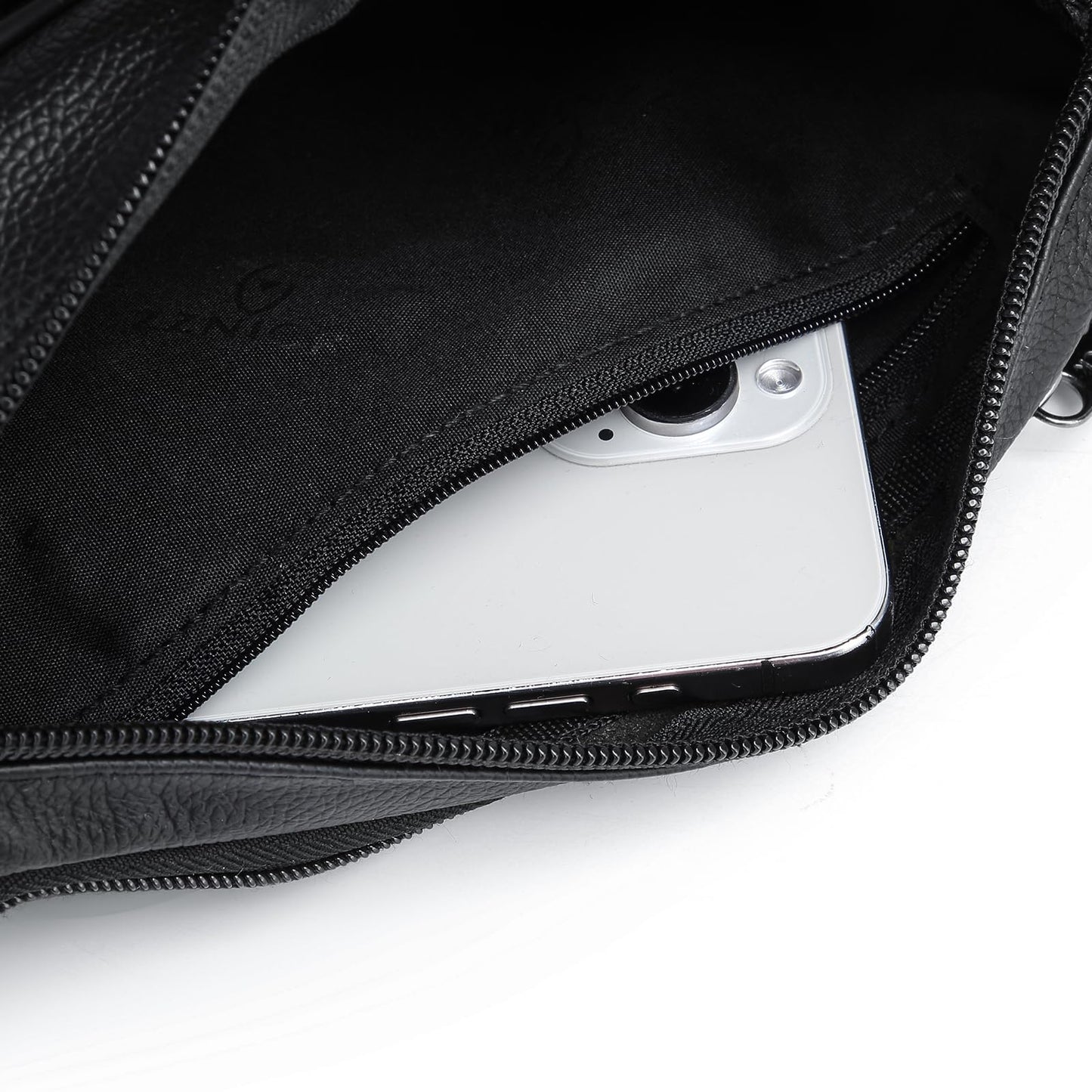 ZZNICK Genuine Leather Fanny Pack/Waist Bag/Organizer with Adjustable Belt, Multiple Pockets For Men and Women