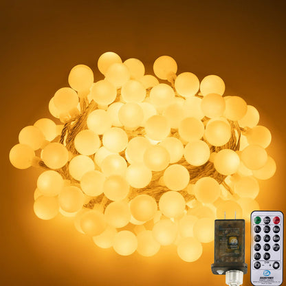 AWQ 200 LED Christmas Lights Christmas String Lights Decoration Lights for Xmas Home Garden Wedding Party Xmas Tree Bedroom Indoor Outdoor Decor (200, Warm White)