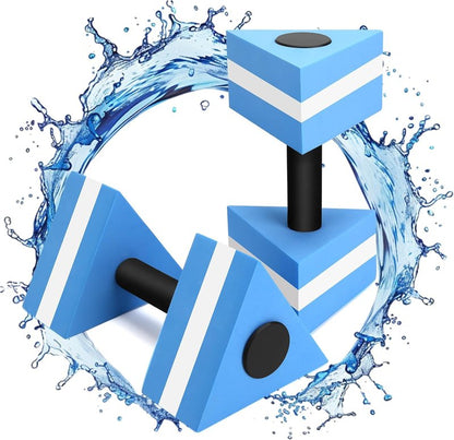 Water Exercise Pool Weights - 2 Pack Aquatic Dumbbells for Fitness & Aerobics | Durable & Sturdy Design