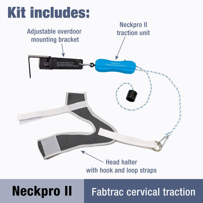 NeckPro II - Neck Traction Cervical Device Over the Door Home Neck Stretcher Hammock for Pain Relief, Pinched Nerve Pain, Posture Corrector, Decompression