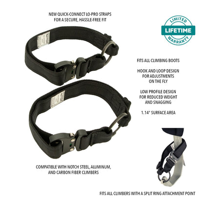 Notch Quick Connect Lo-Pro Climber Straps - Pair (100081)