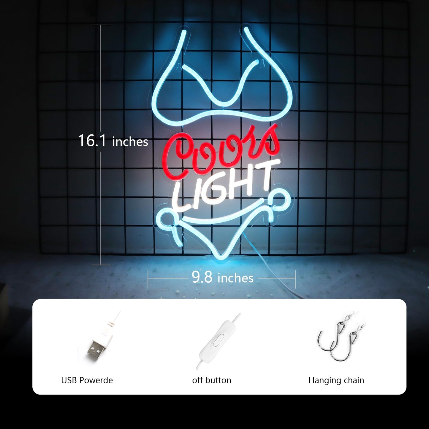 JFLLamp Drinks Neon Signs for Wall Decor Neon Lights for Bedroom Led Business Signs Suitable for Man Cave Bar Pub Restaurant Christmas Gift Art