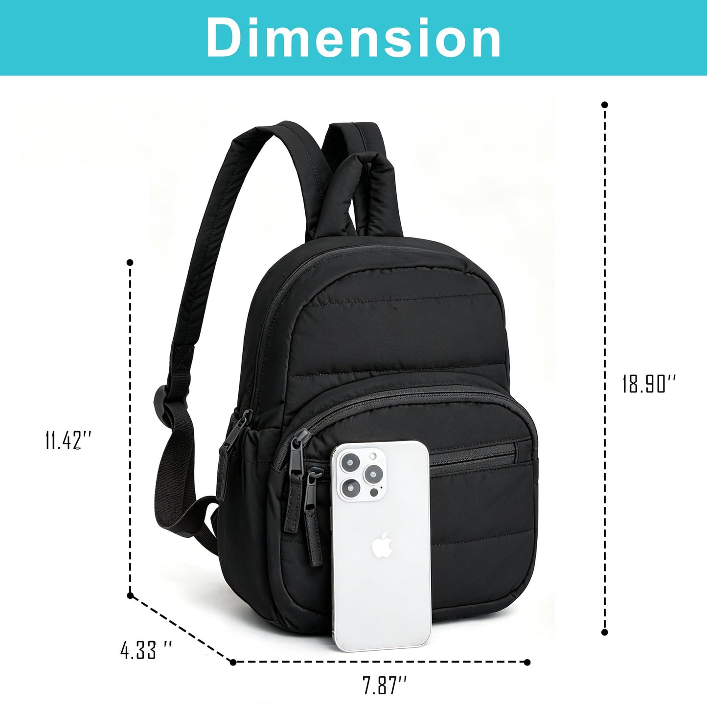 G.Z.LANKIN Lightweight Mini Backpack for Women,Taslan Durable Daypack,Casual Travel Backpack with Adjustable Straps for Daily,Travel