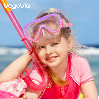 VegoVia 2 Pack Kids Swim Goggles with Nose Cover 6-14, Kids Pool Goggles for Swimming 8-14 4-7 Girls Boys Youth Toddler, Anti Fog No Leak UV Protection Clear Diving Swim Mask Underwater Wide View