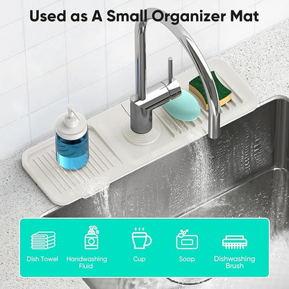 17.7inch Faucet Mat for Kitchen Sink Faucet Mat Kitchen Sink Splash Guard