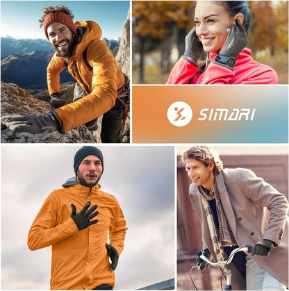 Winter Gloves for Men & Women - Thermal Touch Screen Ski Gloves | Non-Slip Palm & Fleece Lined for Cold Weather Activities
