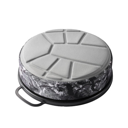Suzicca 5 Gallon Bucket Seat with 3" Thick Seat Foam Cushion,360°Swivel Bucket Lid Seat,Silent Bucket Seats for Ice Fishing, Baseball, Gardening and Camping, Padded with Memory Foam.