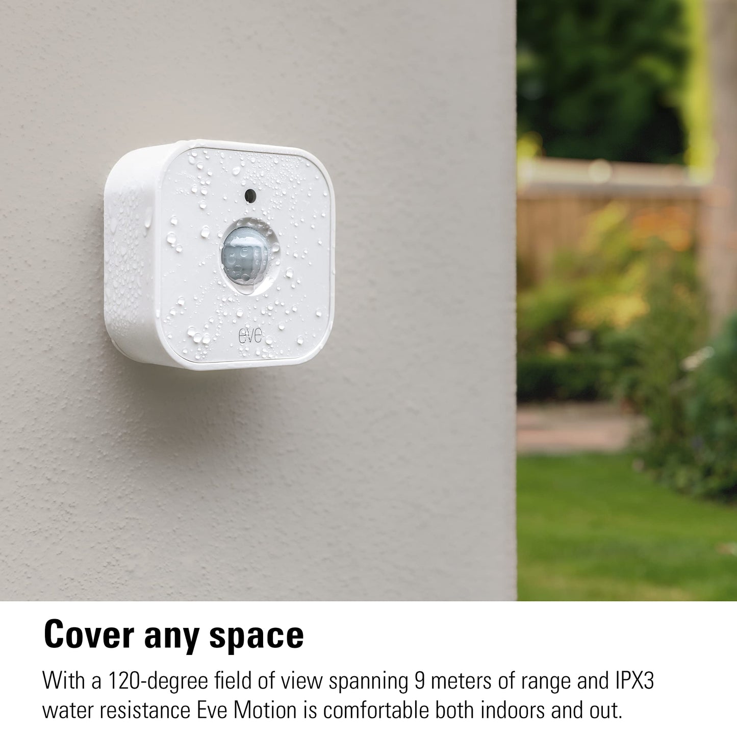 Eve Motion (Matter) - Smart motion and light sensor, activation of devices, secure smart home, Matter & Thread, works with Apple HomeKit, Alexa, Google Home, SmartThings, requires Thread Border Router