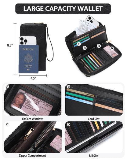 Purses for Women 3PCS, Crossbody Bags Set Large Leather Purse Shoulder Handbags with Wallet Adjustable Straps for Ladies Tote