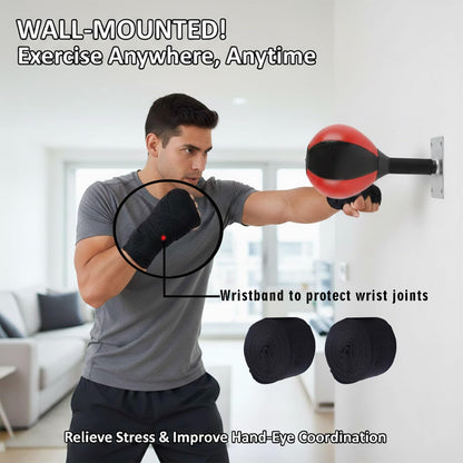 Desktop Focus Punching Bag for Stress Relief and Boxing Training, Heavy Duty Desk Punching Bag with Strong Suction Cup and Clamp Mount, Tabletop Exercise Equipment for Office and Home Workout