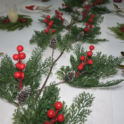 2025 New 6.56FT Christmas Garland Lights with 96 LED 8 Flash Modes Battery Operated Cypress Garland with Timer Lighted Xmas Pine Garland Christmas Decor for Mantle Fireplace Table Stairs Holiday
