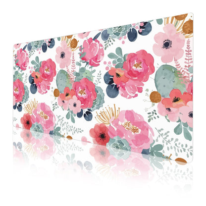 QIYI Large Mouse Pad, Pink Floral Desk Mat for Desktop, Women Girls PU Leather Waterproof Gaming Mousepad, Computer Laptop Desk Accessories Protector Writing Pads for School Office Home 31.5" x 15.7"