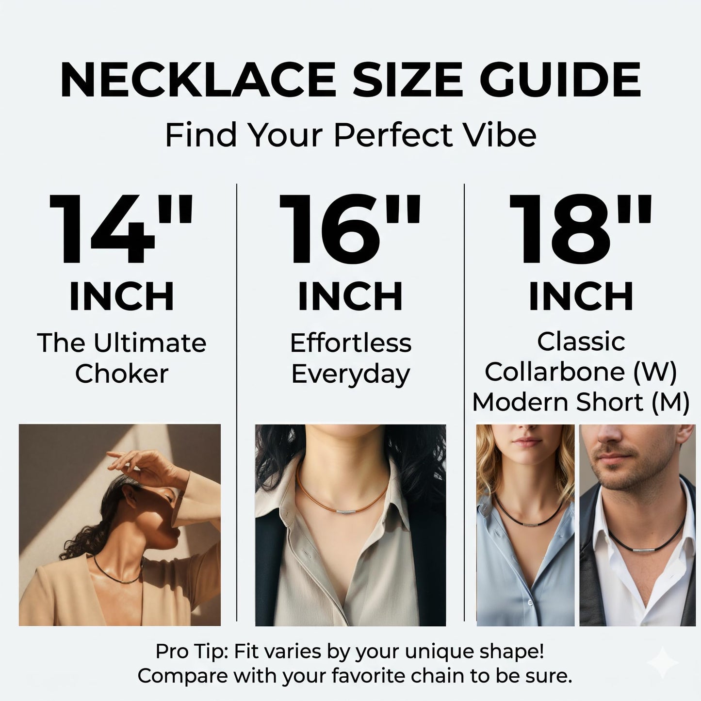 Leporem Leather Cord Necklace, 4mm Cowhide with Stainless Steel Toggle Bar Closure, Minimal Unisex Necklace for Charms & Pendants (Brown, 14 inch)