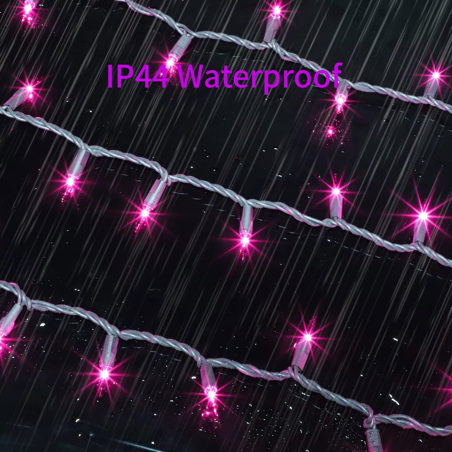 GLOWNOVA Brown Wire, Purple Incandescent Bulb 300(150L*2pcs) Mini String Lights for Indoor Halloween Tree Home Party Festival Decoration