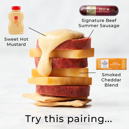 Hickory Farms Signature Beef Meat and Cheese Gift Basket (Extra Large) - Box Set | Charcuterie Board Food | Summer Sausage | Father's Day | Mother's Day | Easter | Christmas | Holiday | Housewarming | Gourmet | Sympathy | Care Package