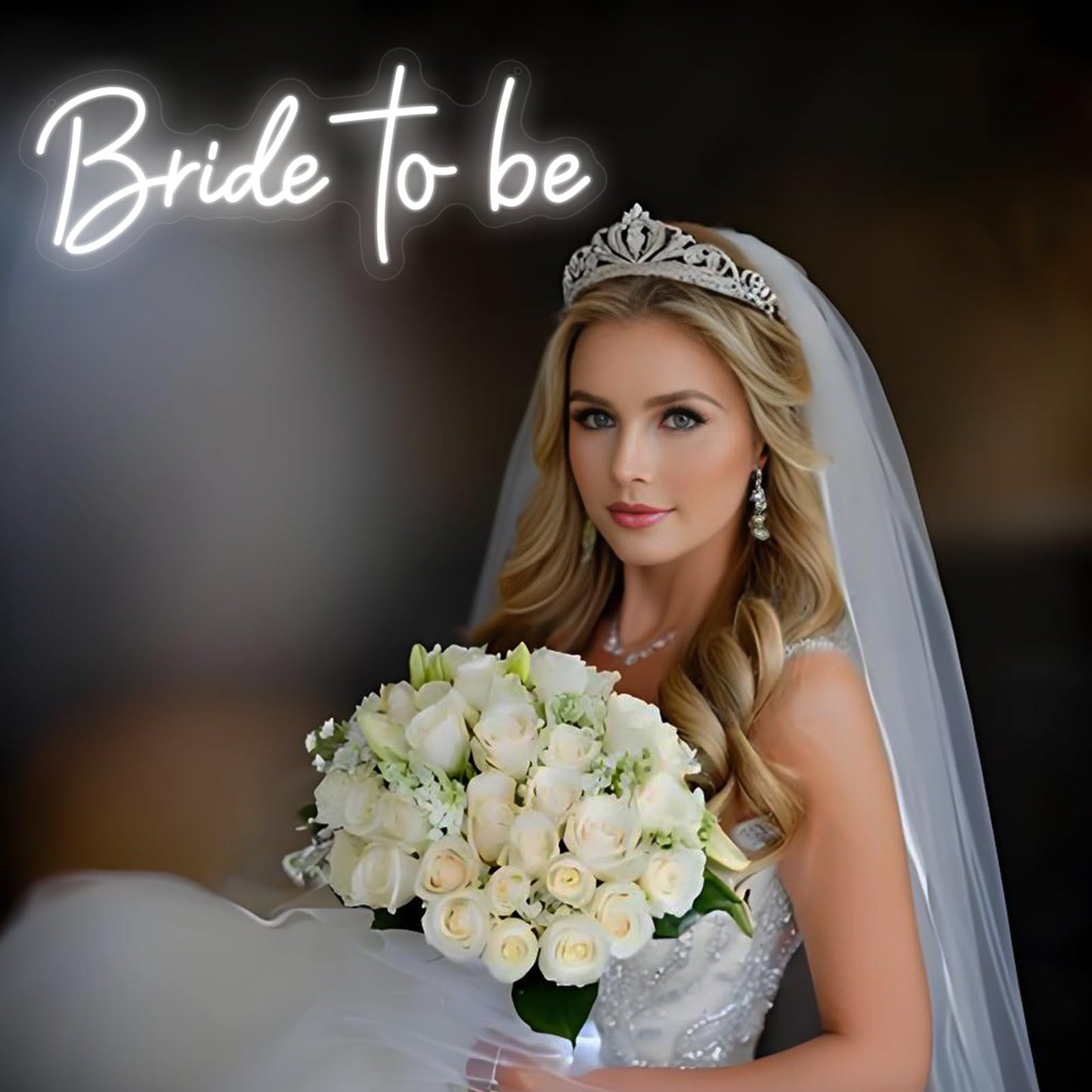 Bride to be Neon Sign,Dimmable LED Wedding Light Up Sign,Bachelorette Party Decorations Backdrop Neon Light for Bride, Bridal Shower Decor, 16.5 x 6.5 inch