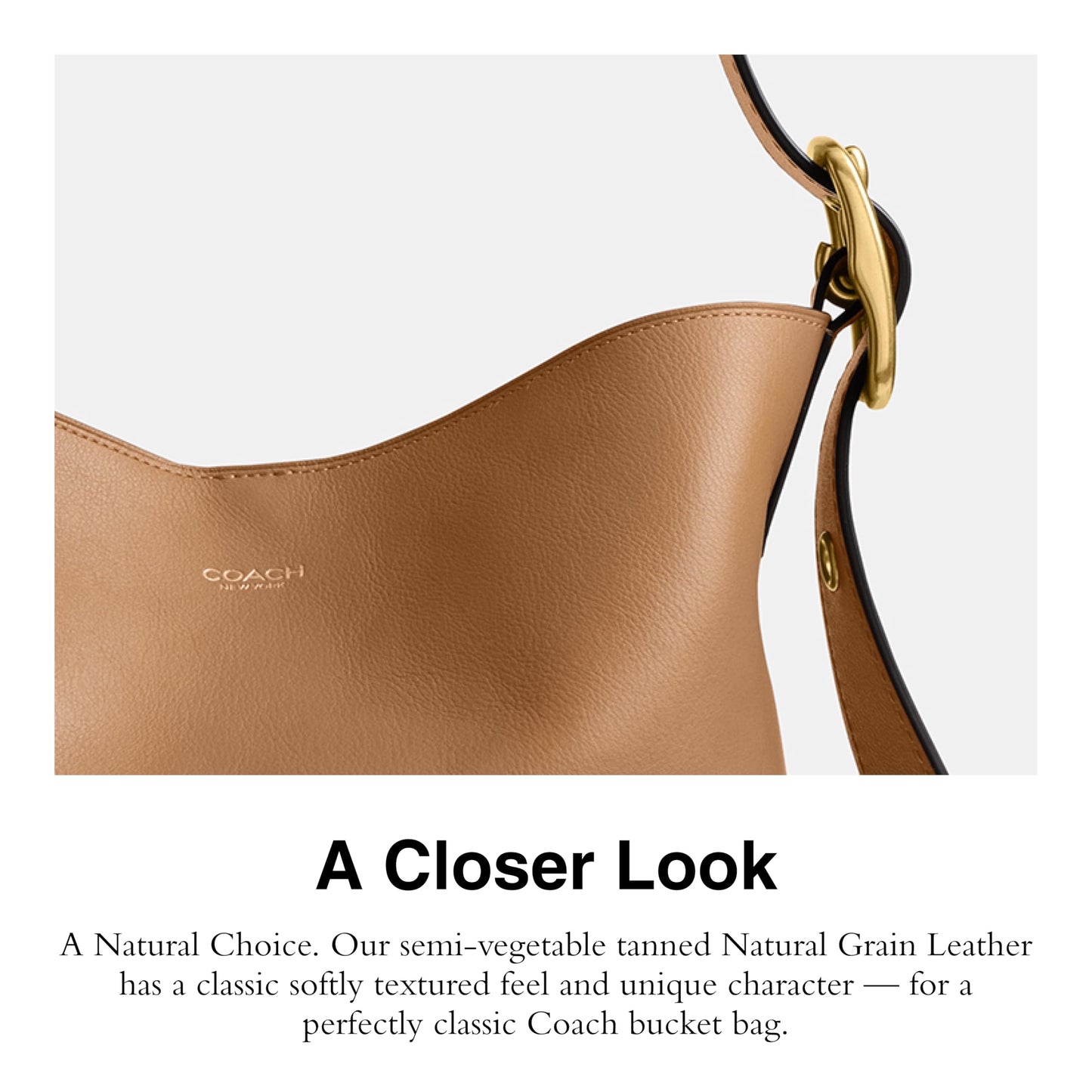 Coach Bleecker Bucket Bag, B4/Honey Brown