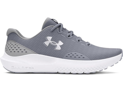 Under Armour Men's Charged Surge 4, (101) Steel/Mod Gray/White, 12.5, US