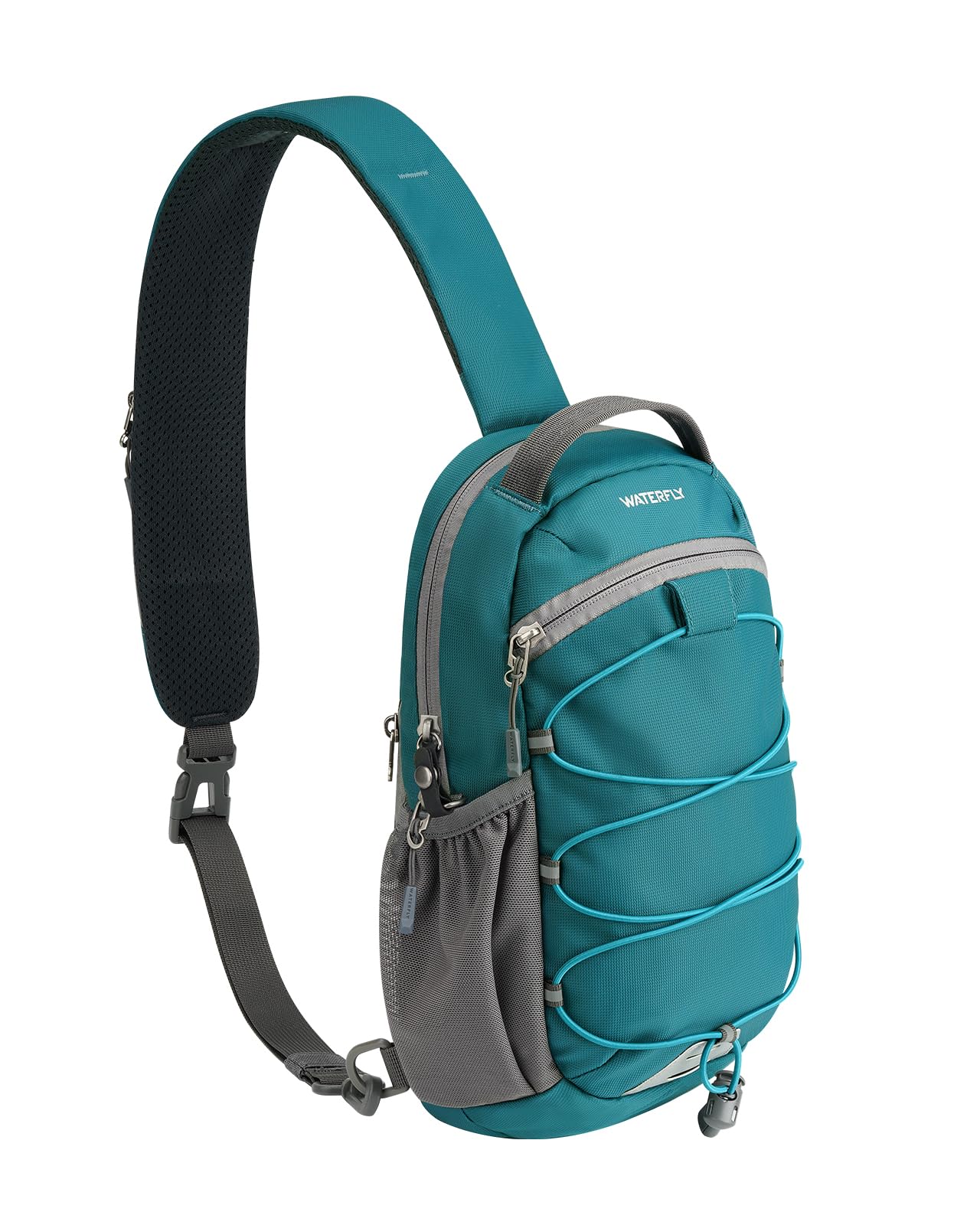 WATERFLY Small Crossbody Sling Bag: RFID Blocking Anti Theft Sling Backpack Chest Bag Travel Hiking Daypack Man Woman