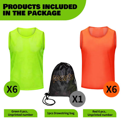 PULUOMASI 12/24/48PCS Pinnies Youth Team Pennies for Sports Kids Adults