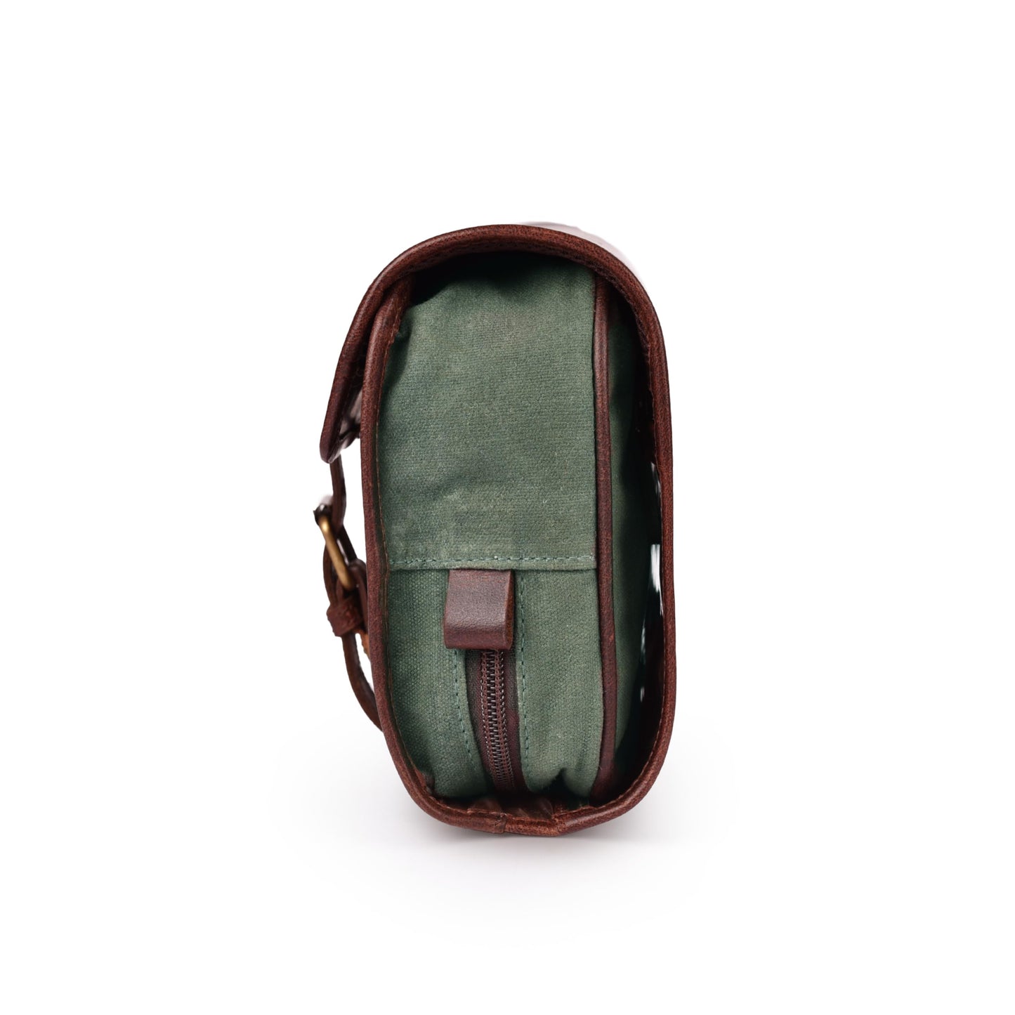 LEATHER VILLAGE Hanging Genuine Leather Toiletry Bag for Men & Women with Waterproof Lining – Handcrafted Vintage Travel Dopp Kit, Shaving Organizer & Shower Bathroom Essentials Case - Cherry