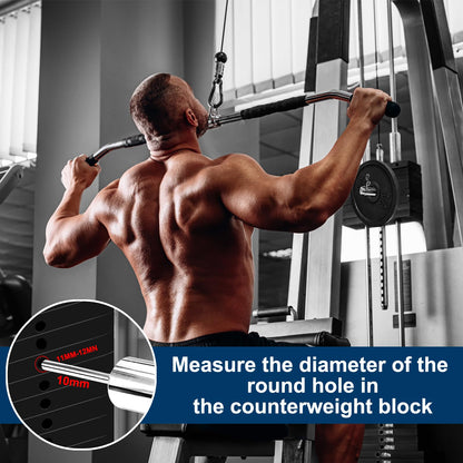 Bpbdzz Weight Stack Pin Extender - 5/16" (8mm) Fit for Gym Cable Machine & Home Gym, 6 Strong Magnets & Durable Steel Construction, Supports Up to 133LBS, Compatible with 2" Olympic Weight Plates