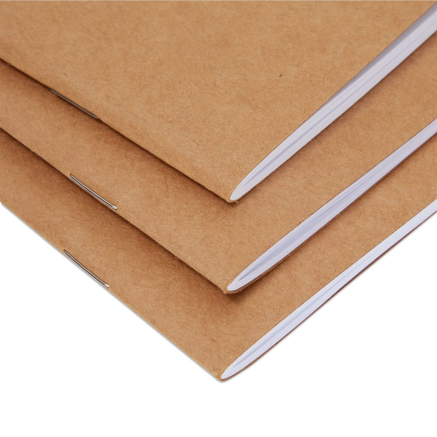 Paper Junkie 48-Pack Small Blank Notebooks Bulk - 4.25 x 5.5 in Brown Kraft Paper - Mini Journals Bulk Notebooks for Kids Sketching & Journaling