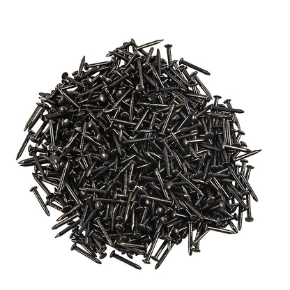 newlng 500PCS Small Nail Round Head Tiny Nails String Art Nails Hand-Made Hardware Accessories Fasteners 1 X 10mm/0.04"X0.4"(DXL) Bronze
