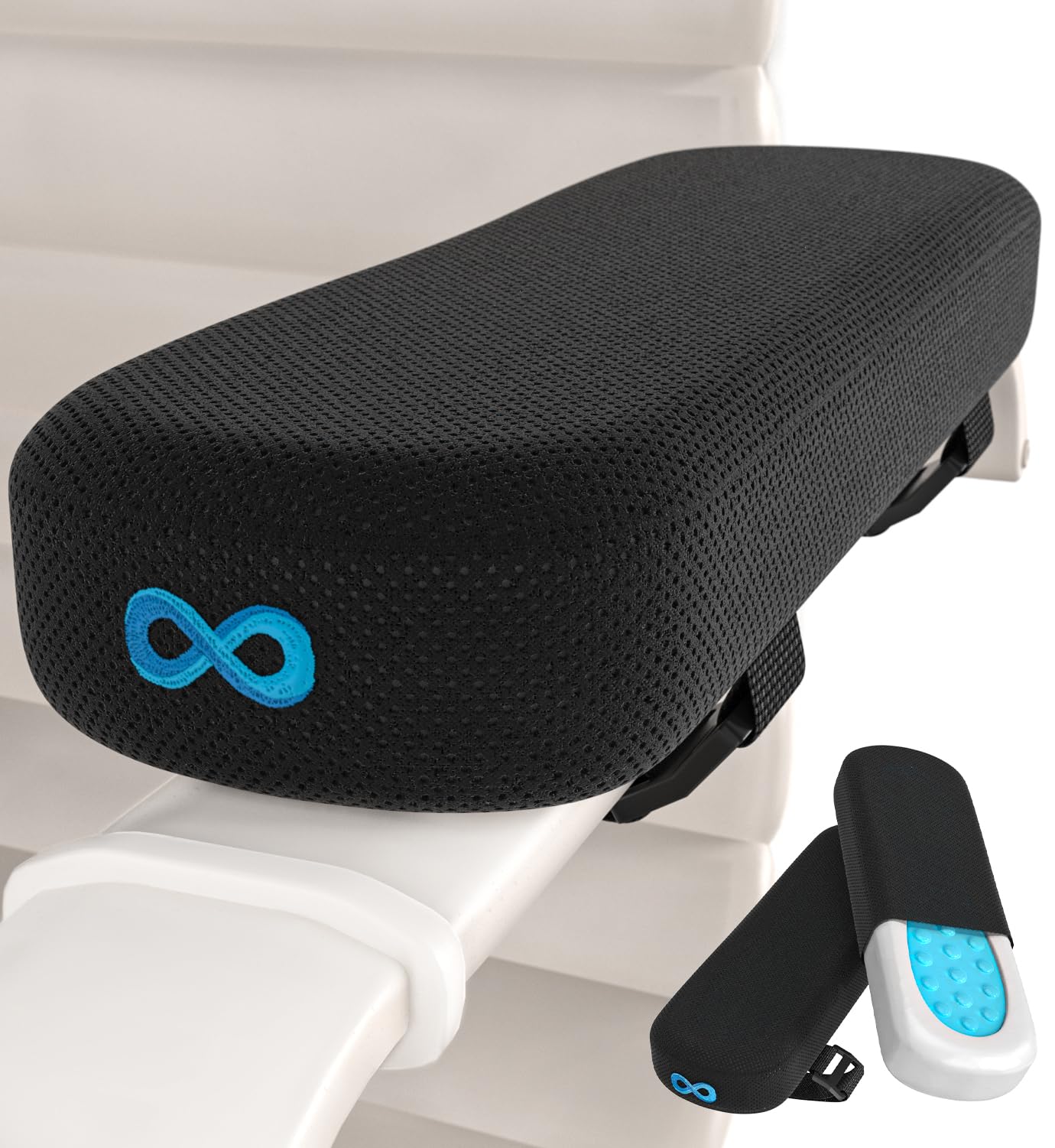 Elevate Series by Everlasting Comfort Office Chair & Wheelchair Arm Pads - Memory Foam ArmRest Covers for Desk, Gaming Chair, Arm Pillow Seat Cover Cushions & Protectors to Relieve Pressure for Elbows