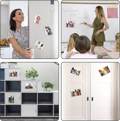 Sliver-Grey Magnetic Picture Frame 4X6 for Refrigerator 10 Pack,Photo Magnets Sleeves