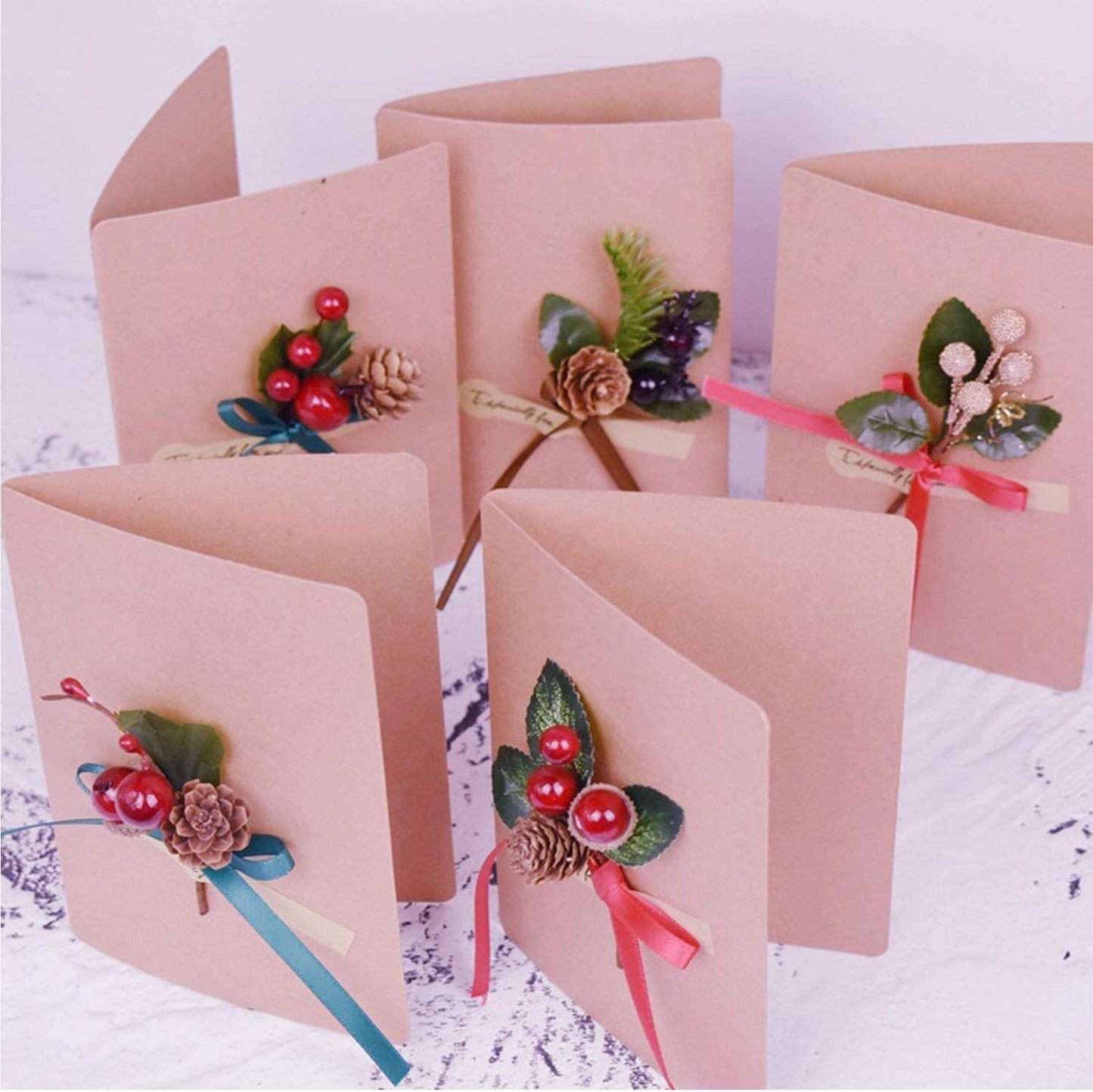 NERKT 20Pcs Christmas Pine Picks with Red Berries and Pine Cones Artificial Berry Picks for Christmas DIY Crafts Gift Package Party Flower Arrangements Wreaths and Holiday Decorations
