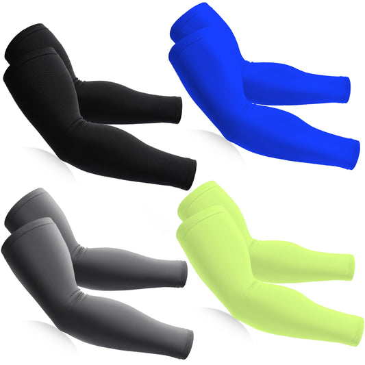 BHYTAKI Cooling Compression Arm Sleeves for Men Women,UPF50 UV Sun Protection Sleeves for Work Sport Tattoo Cover Up