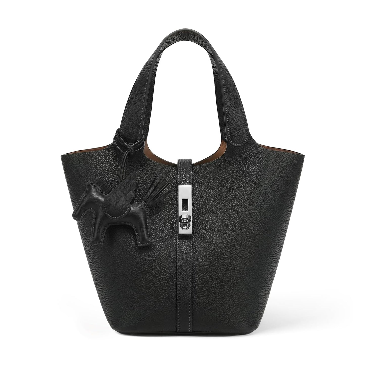 Jooniter Tote Bag for Women Satchel Bag for Women Shoulder Handbag Bucket Purse Clutch Bags for Work Evening Black