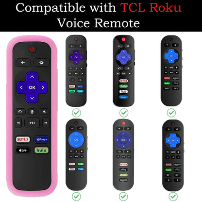 Silicone Protective Controller Cover fits for Roku TV Voice Remote | Element Roku | Westinghouse Roku TV Controller Cover,Glow in The Dark