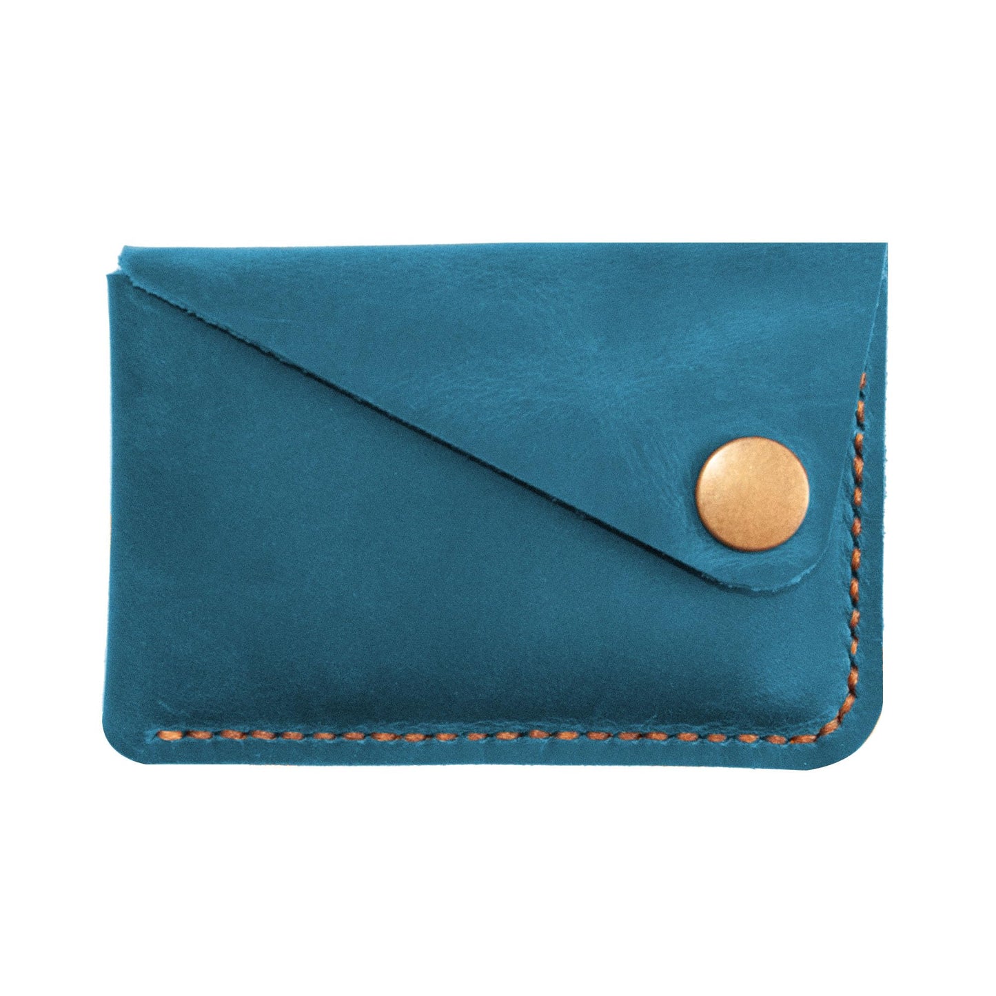 Turbosnail Leather Card Holder, Credit Card Wallet, Front Pocket Wallet, Slim Wallet, Cardholder Wallet, Credit Card Holder, Minimalist Wallet, Fathers Day Gift (Blue)