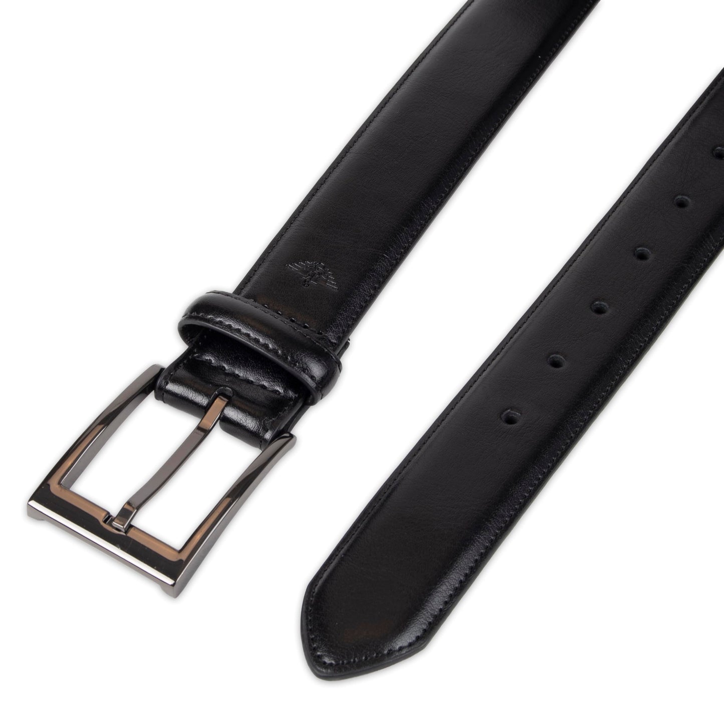 Dockers Men's Leather Dress Belt, Deep black, 32