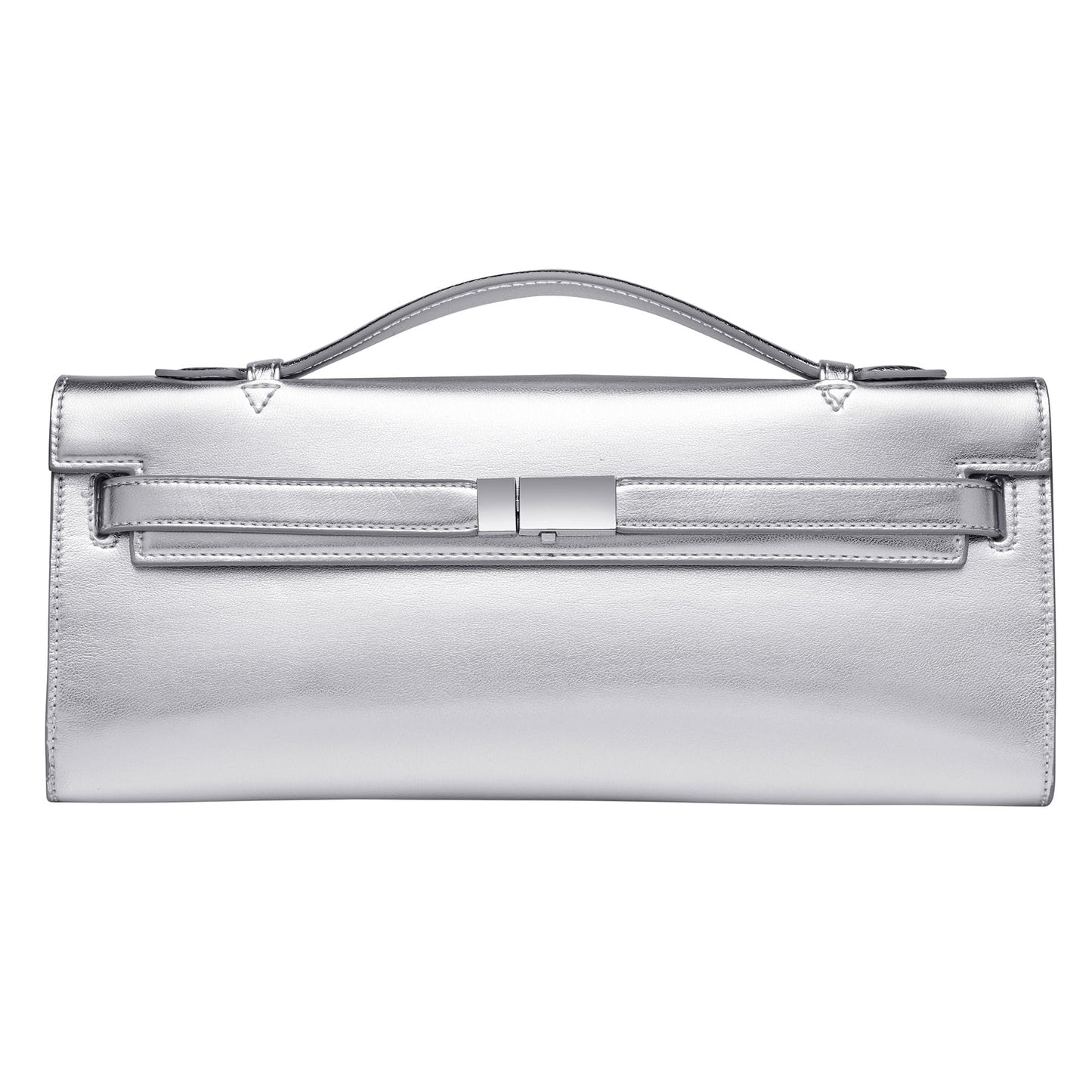 CHUNLI PU Leather Clutch Purses for Women, Trendy Ladies Top Handle Bag for Evening Work Business Daily Use
