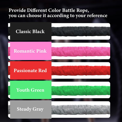 1 inch 30ft Pink Battle Rope Workout Rope Battle Ropes for Home Gym Exercise for Working Out for Exercise Training Weighted Workout