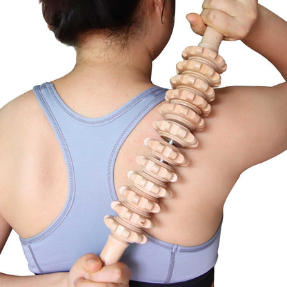 Gihunk Wood Therapy Massage Tools, 16 inch Professional Wooden Massage Roller Stick & Wood Therapy Tools for Body Shaping, Body Sculpting Tools, Ease Deep Tissue