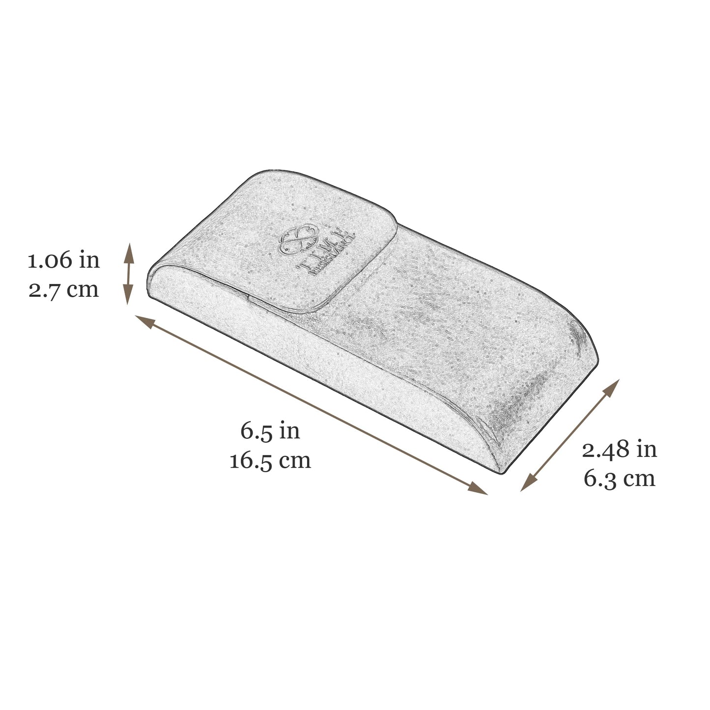 Time Resistance Leather Glasses Case - Hard Shell Leather Glasses Case - Made in Italy (Brown)